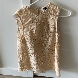 Top shop floral lace tank